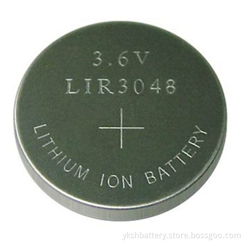 LIR3048 Coin type batteries for calculators